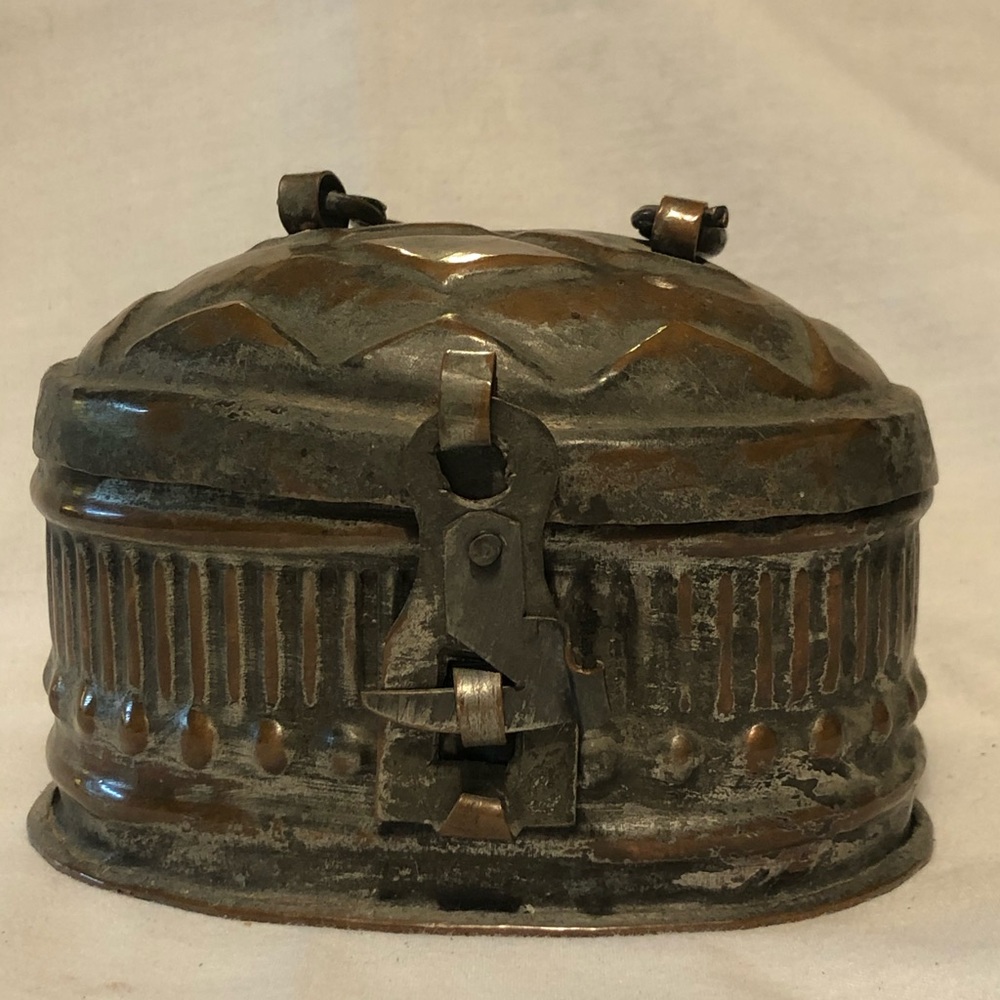 Rare Turkish Hammam Copper & Metal Soap Dish